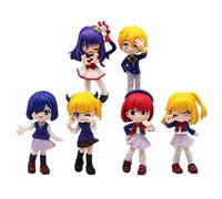 Zhongkaihua Oshi no Ko Figura Hoshino Ai Figura Hoshino Akuamarin Figura de 11 cm, 6 piezas, modelo de anime, computadora, escritorio, coche, decoración del hogar, regalo