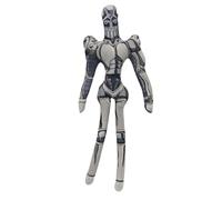 Zhongkaihua Silver Chariot - Figura de peluche de Jean Pierre Polnareff JJBA, 28 cm, anime, suave, con forma humana con alambre integrado giratorio, divertidas decoraciones de almohada