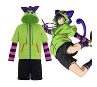 Zhongkaihua SK8 the Infinity Cosplay Kostüm Chinen Miya SK8 the Infinity Cosplay Perücke Chinen Miya Cosplay Hoodie Outfit Anzug Komplettset Halloween Fasching Kostüm Unisex