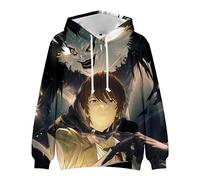 Zhongkaihua Sudadera con capucha de Death Note L·Lawliet Costume Hoodies Weatshirts Misa Amane Pullover Sudadera Casual Manga Larga Unisex Sudadera con Impresión 3D, Tipo 4., 4X-Large