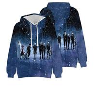 Zhongkaihua Sudadera con capucha unisex de anime Tokyo Ghoul Kaneki Ken/Kamishiro Rize/Juzo Suzuya Tokyo Ghoul Merch Merch - Sudadera de manga larga fina para regalo