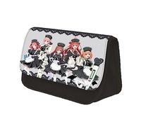 Zhongkaihua The Quintessential Quintuplets - Estuche de papelería de moda para niñas/niños, regalo escolar, gran capacidad, 2 compartimentos con cremallera, bolsa para bolígrafos de vuelta a la