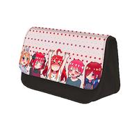 Zhongkaihua The Quintessential Quintuplets - Estuche de papelería de moda para niñas/niños, regalo escolar, gran capacidad, 2 compartimentos con cremallera, bolsa para bolígrafos de vuelta a la