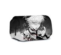 Zhongkaihua Till and Ivan - Estuche para lápices con impresión 3D de anime, gran capacidad, doble capa, para guardar artículos de papelería, regalos escolares para estudiantes, tipo 2, 9x12x22cm