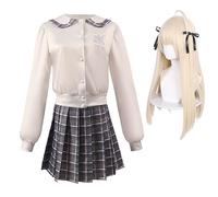 Zhongkaihua Yosuga No Sora - Disfraz de cosplay de Kasugano Sora, uniforme escolar, conjunto completo para niñas y mujeres, disfraz de Halloween y carnaval