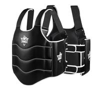 ZHONGLE Boxing Chest Protector Adjustable MMA Taekwondo Muay Thai Chest Protector, Boxing Training Heavy Fist, Adjustable Shield, Martial Arts Upper Abdomen Protective Pad, Taekwondo