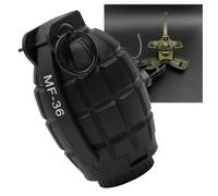 Zhongren Granadas de Mano Ejército Juguete táctico CS Cuentas de Agua Airsoft Granada Juguetes Batalla Agua Juego Bolas Rellenar Juego de rol Juego de Vestir Set Regalo para 14+ (Negro)