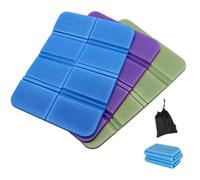 Zhongtou 3 Pcs Esterilla Plegable Acampada Esterilla Camping Aislante XPE Impermeable Plegable Asiento Almohadilla, para Acampar Caminatas Parque Picnic Actividades al Aire Libre