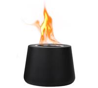 Zhongtou Chimenea de bioetanol para Interiores, bioetanol, Chimenea de Mesa de bioetanol, Chimenea de Mesa sin Humo, con cámara de combustión, para Interior, salón, Color Negro