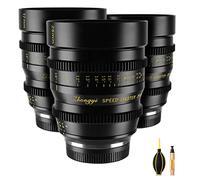 Zhongyi 17 mm 25 mm 35 mm T1.0 lente cinematográfica con gran apertura para cámaras BMPCC4K ZCAM E2 Olympus Panasonic M4/3 / EOS EF/E / Fujifilm XF
