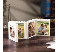 Zhongzhi Bloque de construcción rectangular de fotos personalizado, bloque de construcción de rompecabezas de imagen personalizada, adorno de escritorio de memoria de imagen, regalo para él (6 fotos)