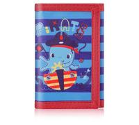 ZHONYEE Carteras de lona con bloqueo RFID de dibujos animados para niños, bonitas carteras de lona para deportes al aire libre con adhesivo mágico y bolsillo con cremallera, Pulpo