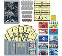 ZHONYEE Carteras para niños y niñas, carteras RFID de triple pliegue con cremallera y bolsillo de gancho, gran memoria, múltiples ranuras para tarjetas, casa segura para dinero de papel y monedas,