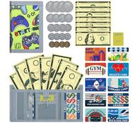 ZHONYEE Carteras para niños y niñas, carteras RFID de triple pliegue con cremallera y bolsillo de gancho, gran memoria, múltiples ranuras para tarjetas, casa segura para dinero de papel y monedas,