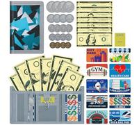 ZHONYEE Carteras para niños y niñas, carteras RFID de triple pliegue con cremallera y bolsillo de gancho, gran memoria, múltiples ranuras para tarjetas, casa segura para dinero de papel y monedas,