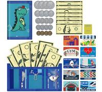 ZHONYEE Carteras para niños y niñas, carteras RFID de triple pliegue con cremallera y bolsillo de gancho, gran memoria, múltiples ranuras para tarjetas, casa segura para dinero de papel y monedas,