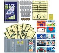 ZHONYEE Carteras para niños y niñas, carteras RFID de triple pliegue con cremallera y bolsillo de gancho, gran memoria, múltiples ranuras para tarjetas, casa segura para dinero de papel y monedas,