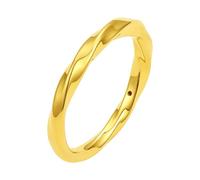 ZHOU LIU FU Anillos de oro macizo de 24 quilates, banda infinita de oro puro, estilo atemporal, apilable, joyería delicada para mujeres, hombres, amantes, cumpleaños, aniversario, talla 10-24 A019631