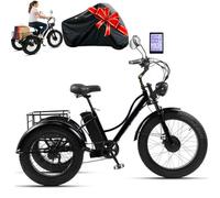 ZhouBSM Bicicleta Eléctrica De 3 Ruedas De 24 Pulgadas A