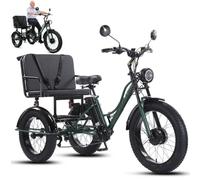 ZhouBSM Bicicleta Eléctrica De 3 Ruedas De 24 Pulgadas A1