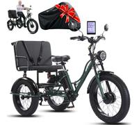 ZhouBSM Bicicleta Eléctrica De 3 Ruedas De 24 Pulgadas B1