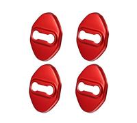 ZHOUFUDA 4 Piezas de Cubierta de Cerradura de Puerta de Coche para Mitsubishi Eclipse Cross 2018-2023, Cubierta Protectora de Bloqueo de Puerta de Coche, Accesorios Coche,A-Red