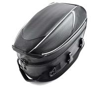 ZHOUFUDA Bolsa de Sillín para Motocicleta para Suzuki GSX1300R Hayabusa GSX1300r, Motocicleta Trasera Mochila de Almacenamiento Multifuncional Impermeable,A WHITELINE