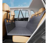 ZHOUFUDA Impermeable y Antidesliante Funda Perro Coche para Ford B-MAX (2015+), Manta Cubreasientos Coche Perros Asientos Traseros con Ventana de Malla Visible,A Gray
