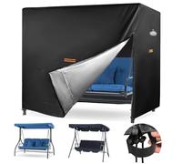 ZHOUMADE Columpio de jardín 420D Oxford cubierta impermeable (216 cm x 127 cm x 168 cm)