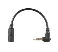 ZHOUSUFEN Cable adaptador auditivo de 3,5 mm con enchufe en ángulo recto de 90 grados para teléfonos inteligentes y micrófonos DSLR