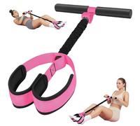 ZhouWei Bandas de Resistencia con Pedales, Banda de Resistencia para Pedal con Mango, Pedal Resistance Band, Goma Elastica Ejercicio, para Yoga Fitness Musculación, Abdominales, Casa Oficina Gimnasio