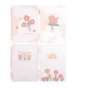 ZHOUXYFDC Cuaderno Anillas Cuaderno de hojas sueltas B5, cuaderno de notas reutilizable con núcleos de contabilidad manual A5, cuaderno de línea Horizontal(Random 1book,A5)