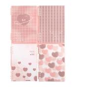 ZHOUXYFDC Cuaderno Anillas Cuaderno de hojas sueltas B5, cuaderno de notas reutilizable con núcleos de contabilidad manual A5, cuaderno de línea Horizontal(Random 1book-02,A5)