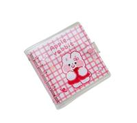 ZHOUXYFDC Cuaderno Anillas Cuaderno planificador, papelería, cuadernos de escritura, libro de notas, cuaderno de hojas sueltas, manual, cuaderno desmontable(Pink)