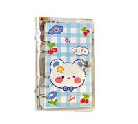 ZHOUXYFDC Cuaderno Anillas Spiral Binder Notebook Loose Leaf Detachable Grid Horizontal Lines Inner Agenda Journal Planner Notebook(A-A6-09)