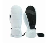 ZHOUXYFDC Guantes De Nieve Guantes de esquí for Adultos, de Snowboard, for Hombre y Mujer, cálidos e Impermeables, con Interior de Cinco Dedos.(White,XL)