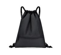 ZHOUXYFDC Mochila Cuerdas 1 mochila plegable impermeable for gimnasio, con cordón, for senderismo, camping, playa y natación.(Black,45x35cm)