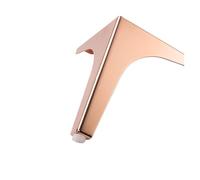 ZHOUXYFDC Patas para Muebles 4 Uds. Patas de sofá chapadas en Oro, Patas for Muebles, Armario, Altura de los pies 10/13, 5/15/17, 5CM con Tornillos(10CM)