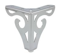 ZHOUXYFDC Patas para Muebles Patas Huecas de Metal for Muebles, Patas for sofá, Mesa, Armario, Cama con Tornillos, Nivel de Pata de Mueble, 10/12, 5cm, 4 Uds.(Yellow)