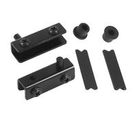 ZHOUYQX Bisagras Ocultas para Puertas de Vidrio, Abrazaderas para Esquinas de gabinetes, bisagras de Acero Resistentes, bisagras Invisibles para hogares y Color Negro.