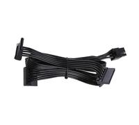 ZHOUYQX Cable Divisor de alimentación PieceI-E de 6 Pines Macho y 1 a 4 Hembra para RM650X RM750X RM850X Negro