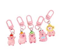 ZHOUYQX Juego de 5 llaveros de Animales Que Brillan en la Oscuridad, adorables y únicos para Tus Amigos.