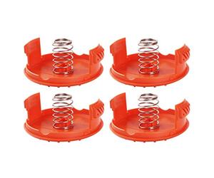 ZHOUYQX Juego de Carrete de Hilo y Resorte de Cubierta para Recortadora Black-Decker GH600 NST2018 CST2000, Herramientas de jardín, 4 Unidades