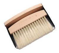 ZHOUYQX Juego de Escoba y recogedor pequeños de Madera de Haya, práctico y Funcional, con Cepillo de sisal Natural para un Almacenamiento cómodo, Color Negro (2 Unidades).