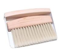 ZHOUYQX Juego de Escoba y recogedor pequeños de Madera de Haya, práctico y Funcional, con Cepillo de sisal Natural para un Almacenamiento cómodo, Color Blanco.