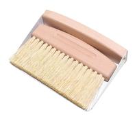 ZHOUYQX Juego de Escoba y recogedor pequeños de Madera de Haya, práctico y Funcional, con Cepillo de sisal Natural para un Almacenamiento cómodo. Blanco 1