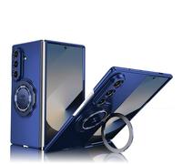 ZHOZEXIN Para Samsung Galaxy Z Fold 7,Soporte magnético de Anillo de Soporte a Prueba de Golpes Cubierta de la célula Delgada Protectora,Protector de Pantalla, para Samsung Galaxy Z Fold 7 (Azul)