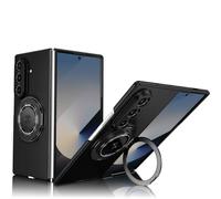 ZHOZEXIN Para Samsung Galaxy Z Fold 7,Soporte magnético de Anillo de Soporte a Prueba de Golpes Cubierta de la célula Delgada Protectora,Protector de Pantalla, para Samsung Galaxy Z Fold 7 (Negro)