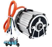 ZHOZHUT 48V 60V 72V Motor Triciclo Eléctrico 800W-1500W Motor con Acoplamiento Interior De 14 Dientes, Electric Brushless Motor con Caja De Conexiones, Motor con Núcleo De Cobre Puro,1500w60v,3200RPM