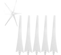 ZHOZHUT 5 Palas De Aerogenerador 550mm-900mm Cuchillas De Turbina Eólica, Cuchillas De Fibra De Nailon, Cuchillas De Turbina Eólica De Eje Horizontal, Molinos De Viento De 5 Palas,Blanco,550mm